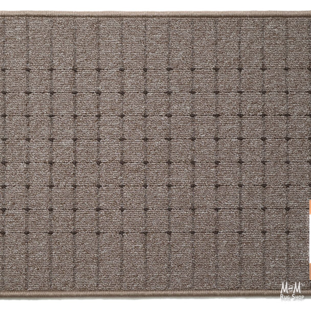 Jazz Taupe Dark Brown Rubber Backed Mats-zoom-3