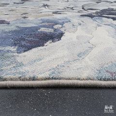 Belgium Kensington Bouquet heat set polypropylene fabric with colorful floral pattern, showcasing vibrant, high-quality material.