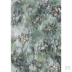 Belgium Kensington Poppy heat set polypropylene rug with vibrant floral design, showcasing colorful poppies and intricate patterns.