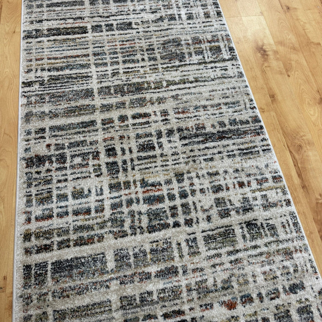 Lusaka Cream Blue Runner 80 cm wide | $75 per metre