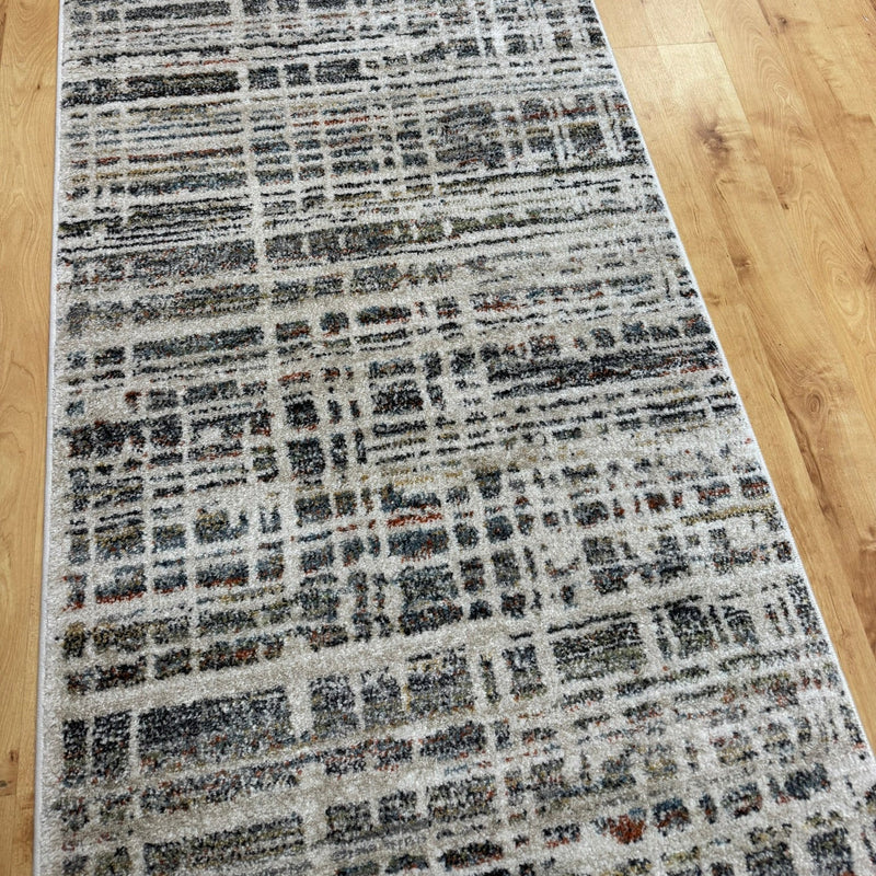 Lusaka Cream Blue Runner 80 cm wide | $75 per metre-zoom-