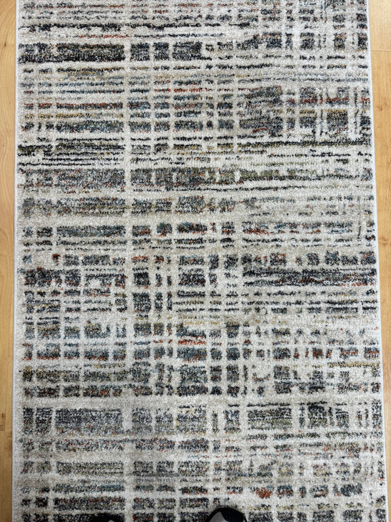 Lusaka Cream Blue Runner 80 cm wide | $75 per metre-zoom-