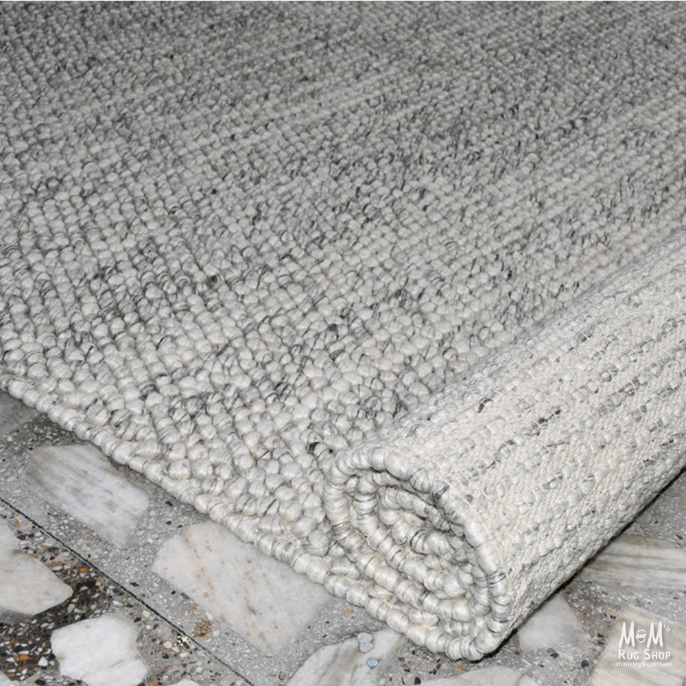 Ovation Oyster wool and cotton blend fabric in natural colors, shown in a close-up image highlighting texture and material quality.