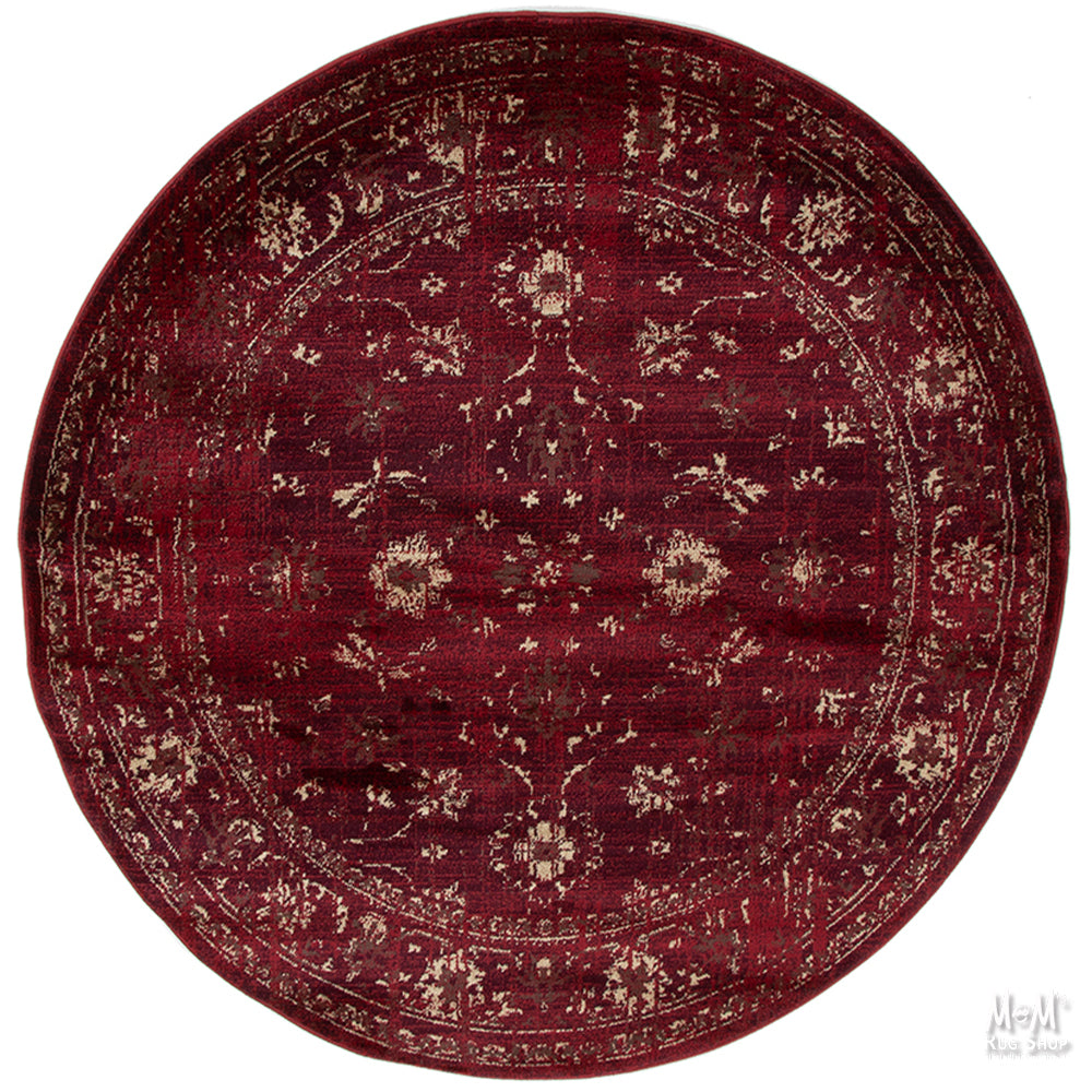 Tavernelle Antique Burgundy Round-zoom-1