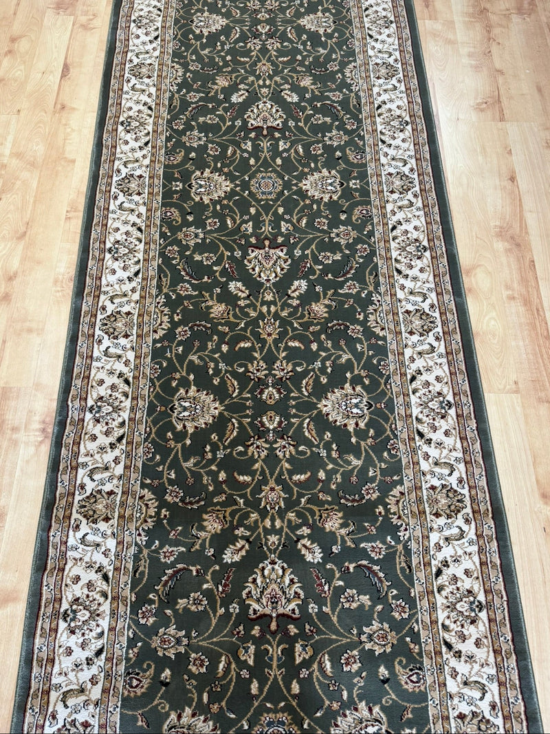Verona Garden Green Runner 100 cm wide | $125 per metre-zoom-