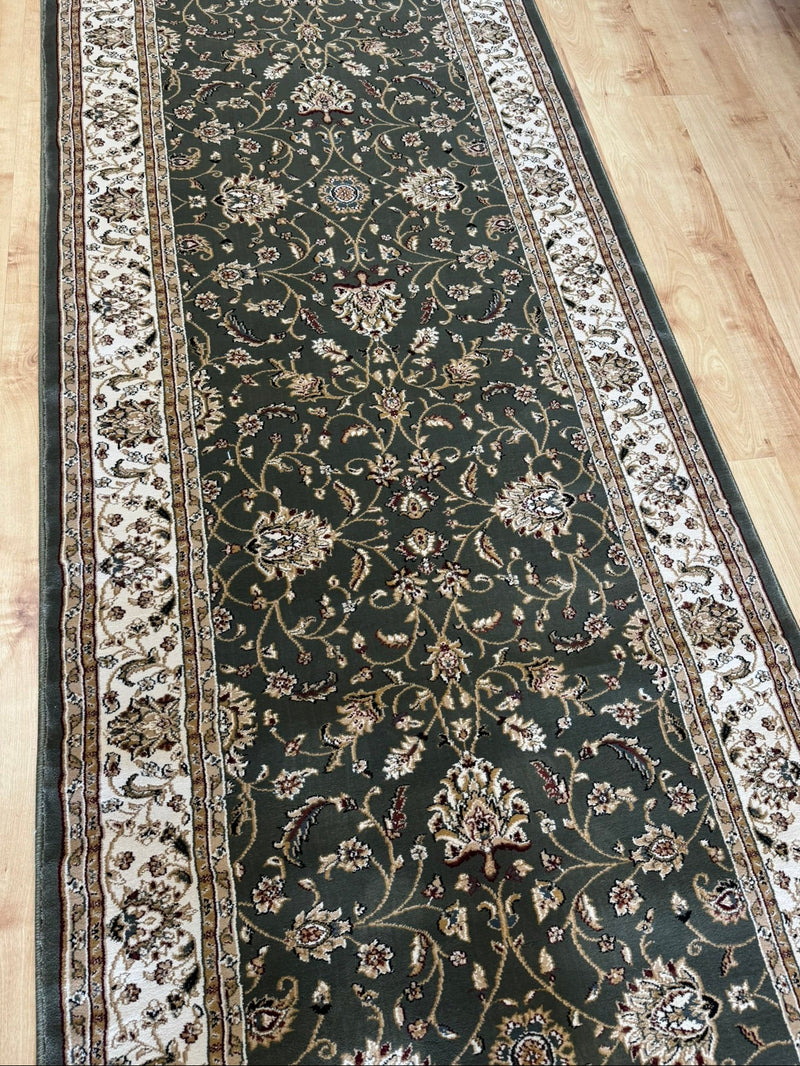 Verona Garden Green Runner 100 cm wide | $125 per metre-zoom-