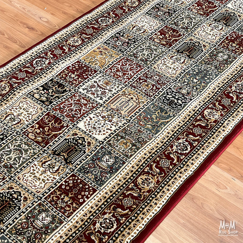 Verona Panel Red Runner 100 cm wide | $155 per metre-zoom-