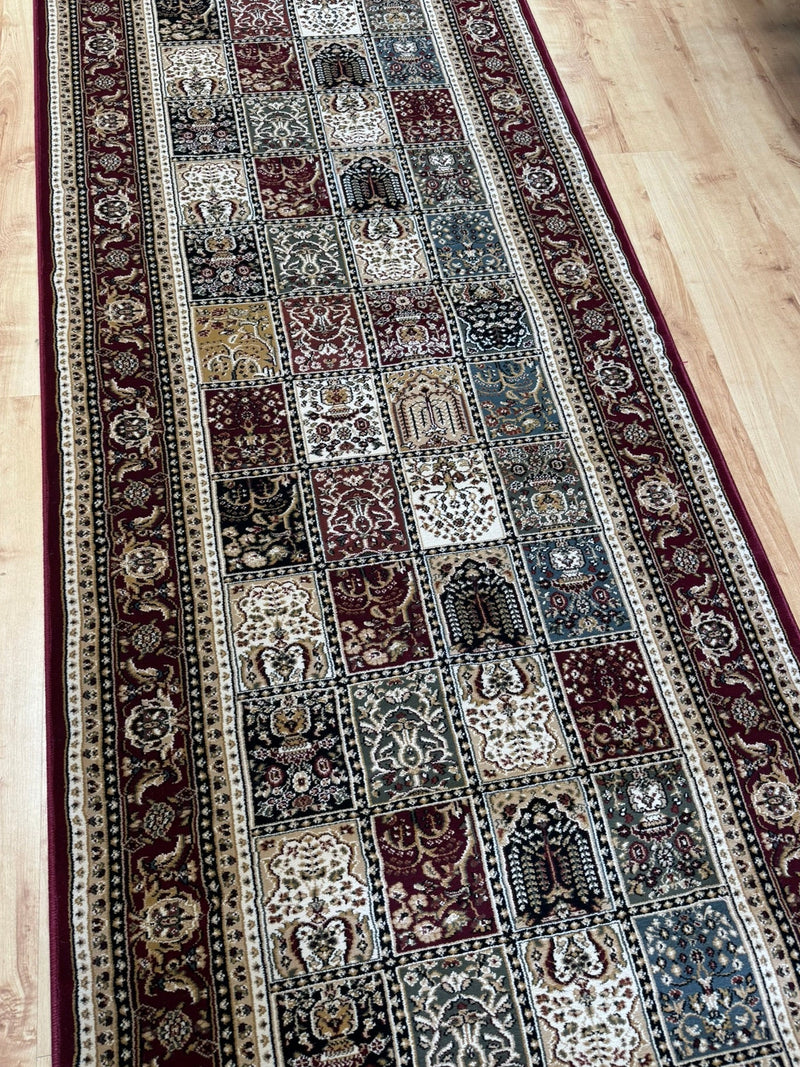 Verona Panel Red Runner 100 cm wide | $125 per metre-zoom-