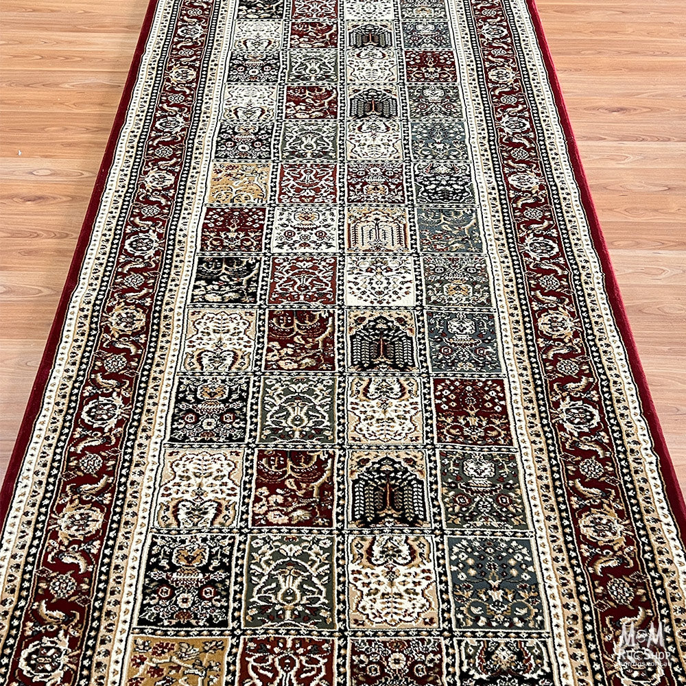 Verona Panel Red Runner 100 cm wide | $155 per metre