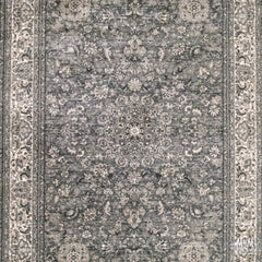 Heat set polypropylene rug in Verona Classic Silver Grey by Turkey, showcasing a soft, textured silver grey pattern.