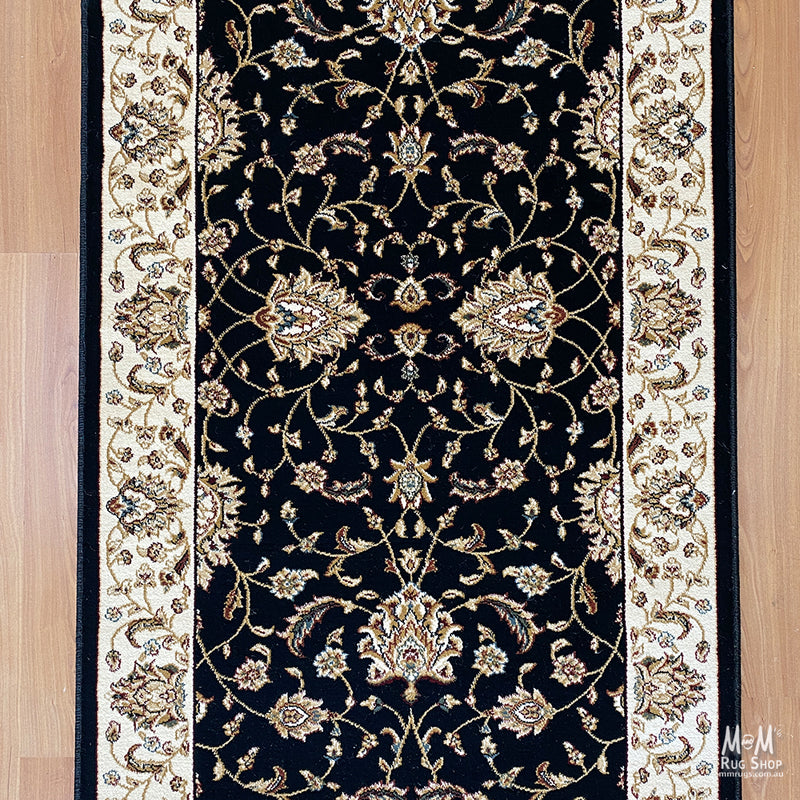 Verona Garden Black Fixed Runner-zoom-