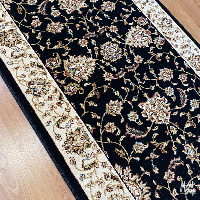 Verona Garden Black Fixed Runner-zoom-