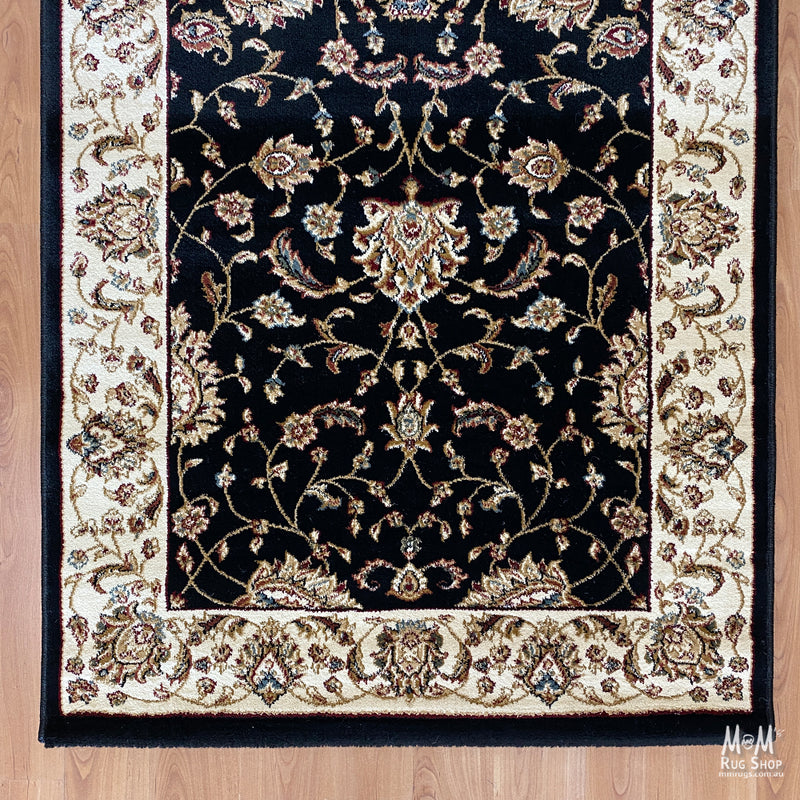 Verona Garden Black Fixed Runner-zoom-