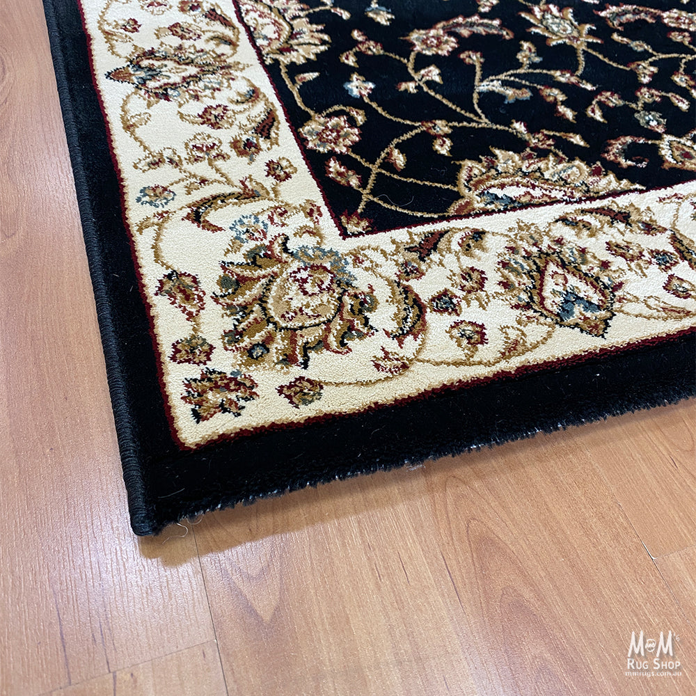 Verona Garden Black Fixed Runner-zoom-3