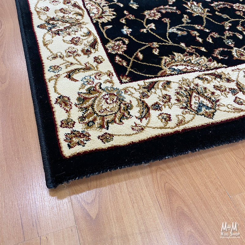 Verona Garden Black Fixed Runner-zoom-