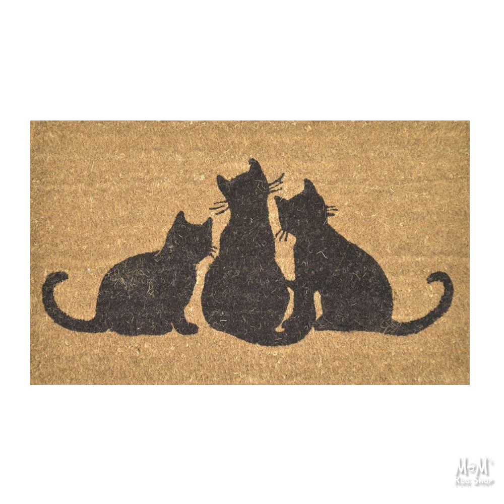 Doormat PVC Coir Cats