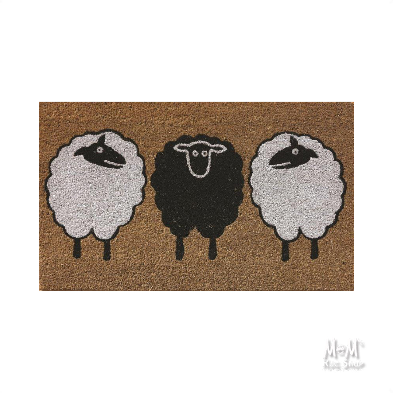 Doormat PVC Coir 3 Sheep