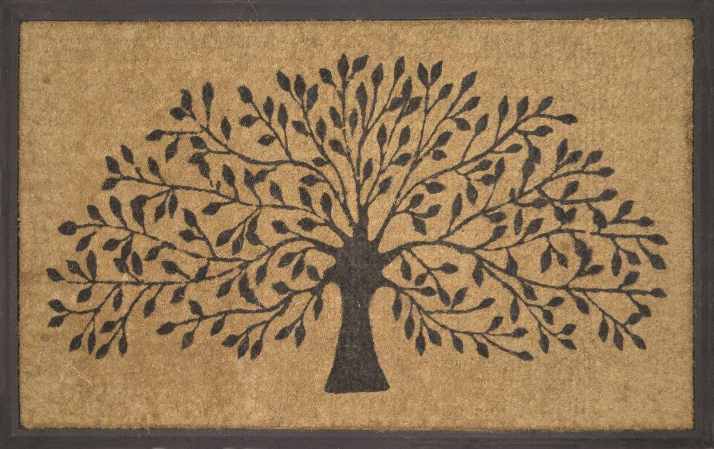 Doormat Rubber & Coir Tree of Life