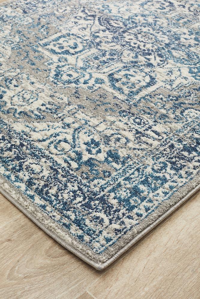 Babylon 207 Blue  Runner Rug