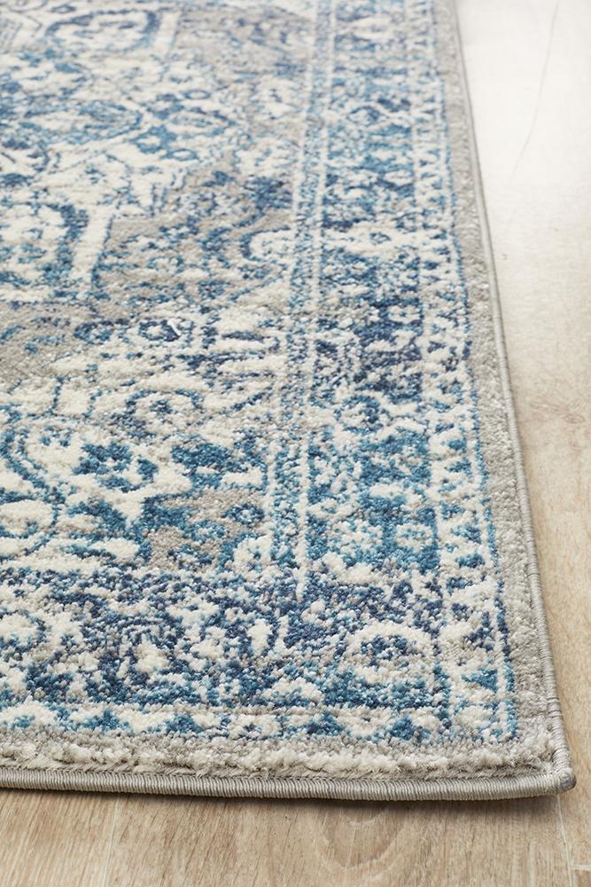 Babylon 207 Blue  Runner Rug