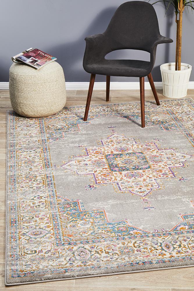 Gray Babylon 211 heat set polypropylene product by Turkey, showing a close-up of the textured grey material.