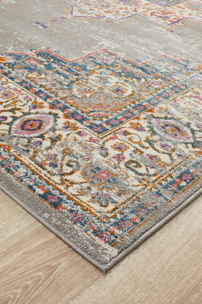 Grey Babylon 211 heat set polypropylene carpet tile from Turkey, showing textured surface and detailed pattern.