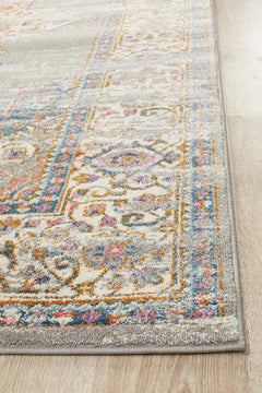 Grey Babylon 211 heat set polypropylene material from Turkey, showing a close-up of the textured grey polypropylene surface.