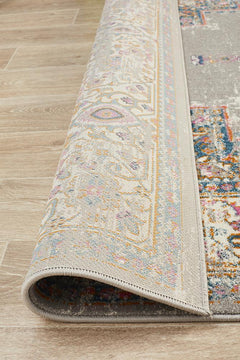 Gray Babylon 211 heat set polypropylene material from Turkey, shown in a close-up image of the textured surface.