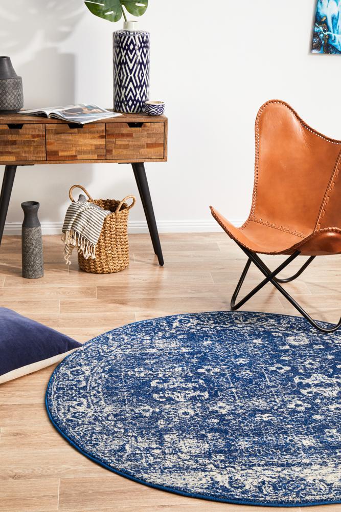 Evoke Antique Navy Round