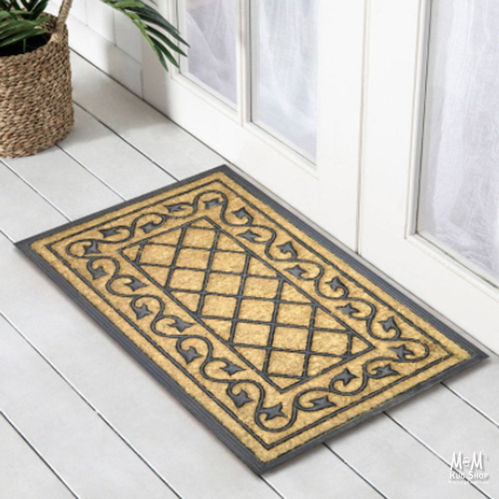 Doormat Rubber & Coir Vine-zoom-1