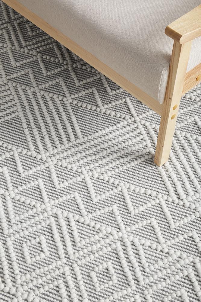 Pure wool Maison Kate from India with natural fiber texture, showcasing high-quality craftsmanship in a close-up view.