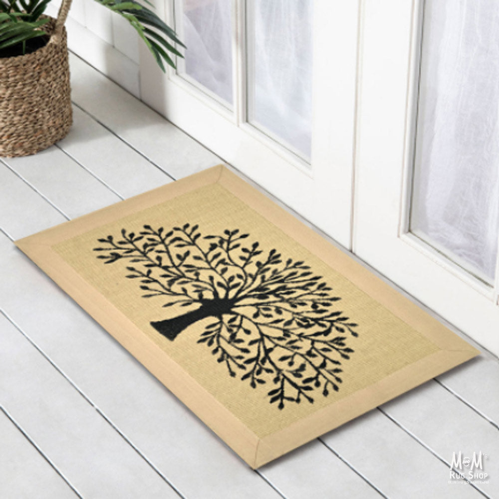 Doormat Jute Tree Cream
