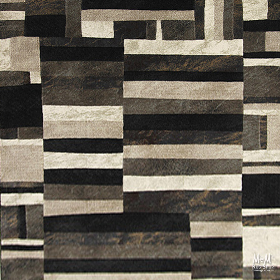 Boston Patch Grey Brown | Designer Rugs Melbourne | Online Rug Store | Buy Modern Rugs