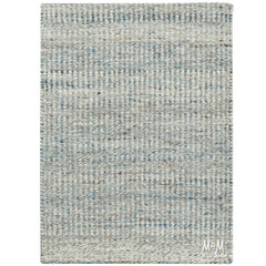 India Bungalow Denim Pure Wool Rug featuring a denim-inspired pattern and soft, durable wool texture.