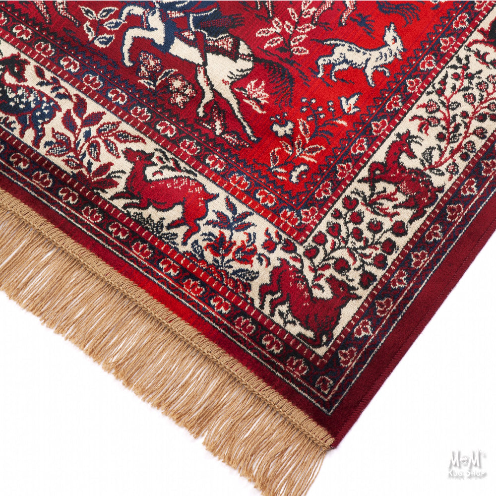 Chiraz Hunting Scene Red-3