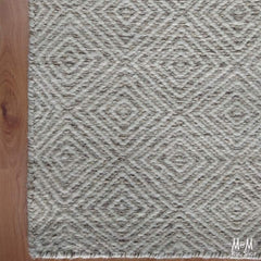 Diamond White Natural Runner | Designer Rugs Melbourne | Online Rug Store | Buy Modern Rugs
