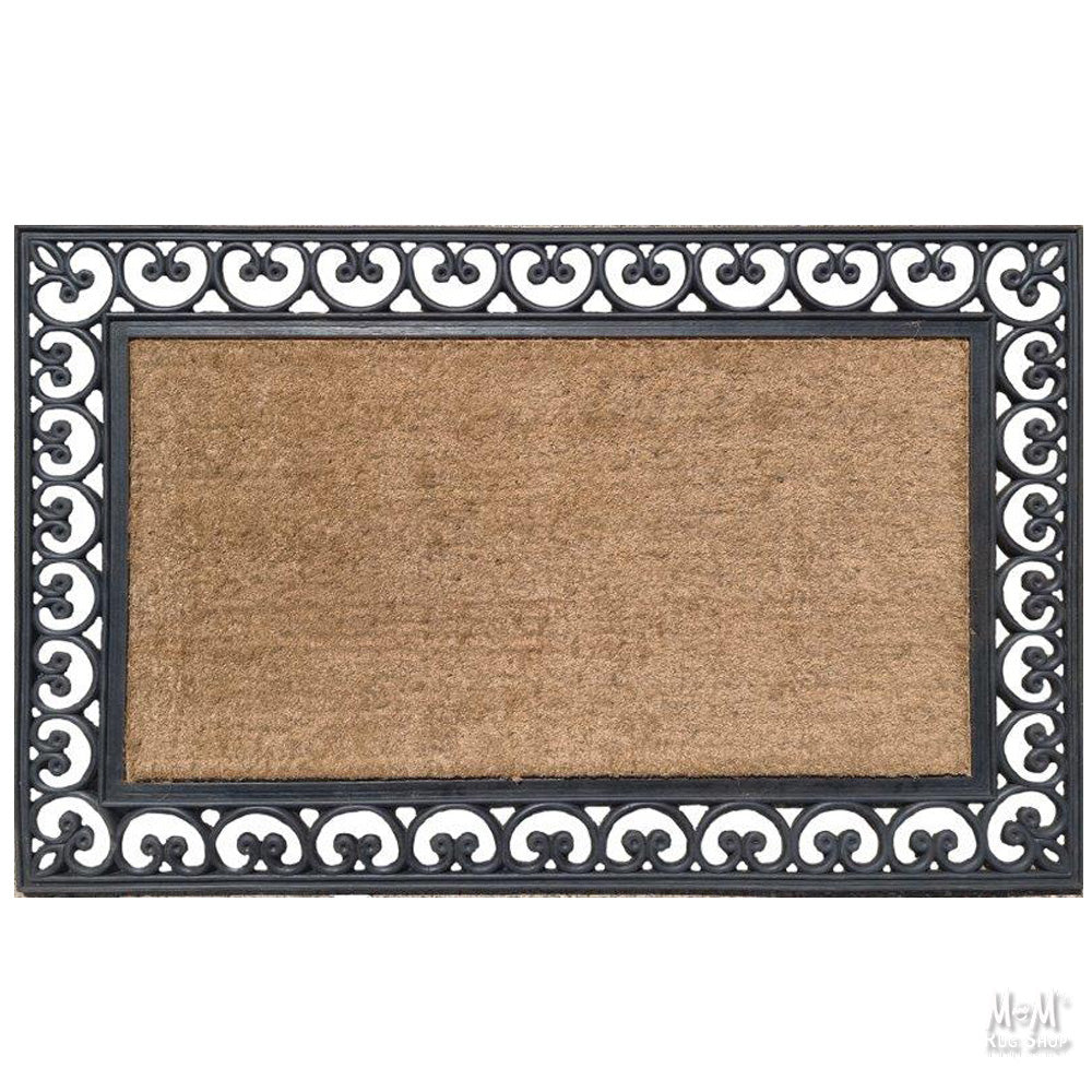 Doormat Rubber & Coir Plain-1