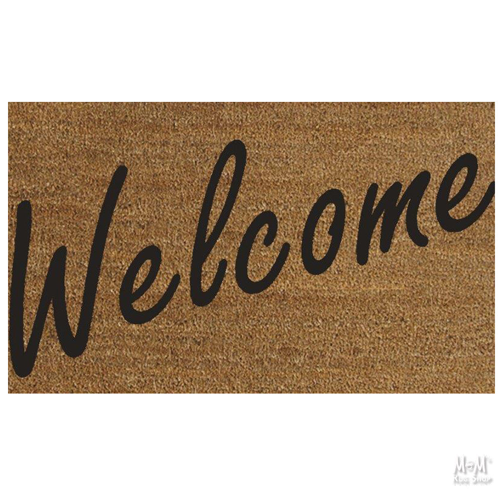 Doormat PVC Coir Welcome-1