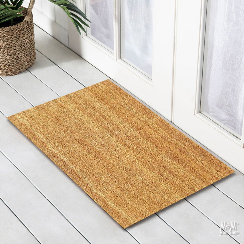 Doormat PVC Coir Natural 50 x 80 cm
