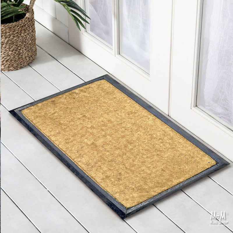 Doormat Rubber & Coir Natural 40 x 70-zoom-