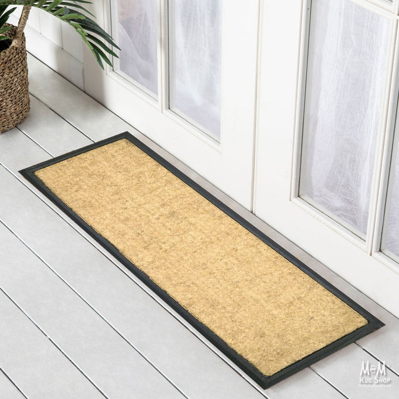 Doormat Rubber & Coir Natural 40 x 70-zoom-