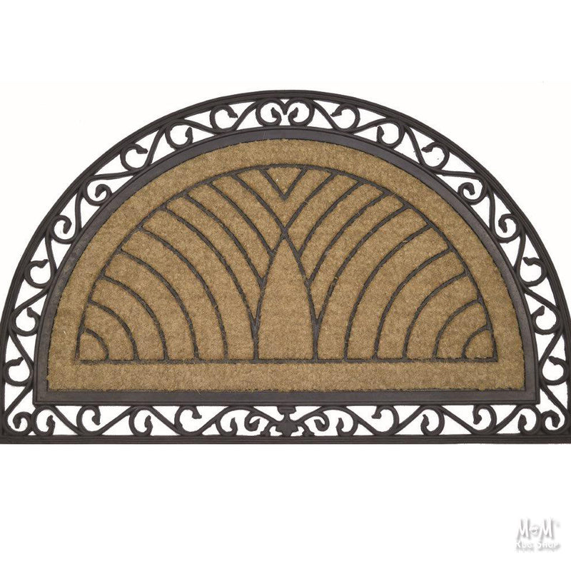 Doormat Rubber & Coir 1/2 Moon-zoom-