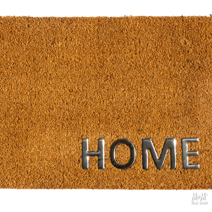 Doormat PVC Coir Silver Home