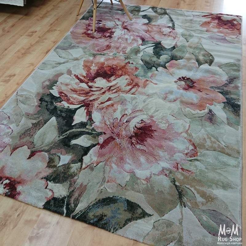 Eclipse Bloom Green | Designer Rugs Melbourne | Online Rug Store | Buy Modern Rugs