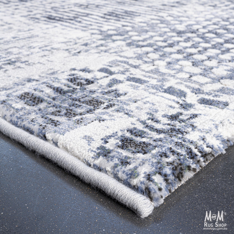 Belgium Franklin Bingham heat set polypropylene rug with intricate pattern in neutral tones, showcasing detailed woven design.