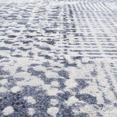 Belgium Franklin Bingham heat set polypropylene rug with intricate pattern in neutral tones, showcasing durable woven design.