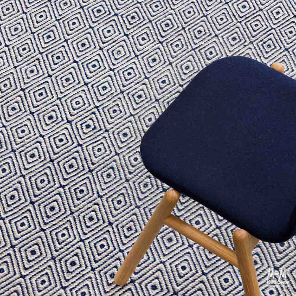 Herman Diamond Navy Blue | Designer Rugs Melbourne | Online Rug Store | Buy Modern Rugs