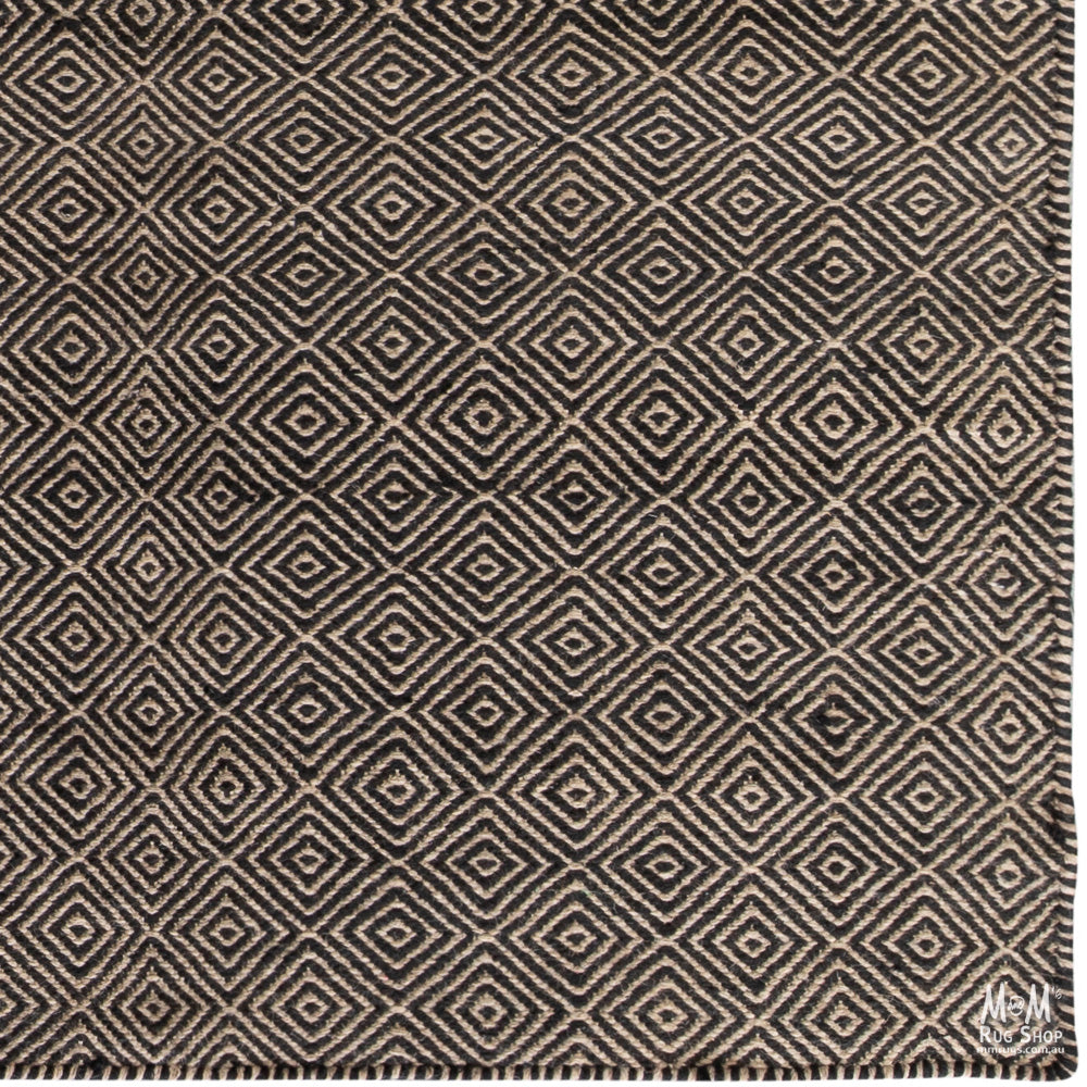 Herman Diamond Taupe Black | Designer Rugs Melbourne | Online Rug Store | Buy Modern Rugs
