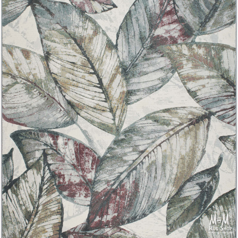 Belgium Kensington Botanic heat set polypropylene rug with intricate floral pattern and vibrant colors, ideal for living room decor.