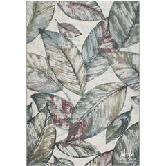 Belgium Kensington Botanic heat set polypropylene rug with intricate floral pattern and vibrant colors.
